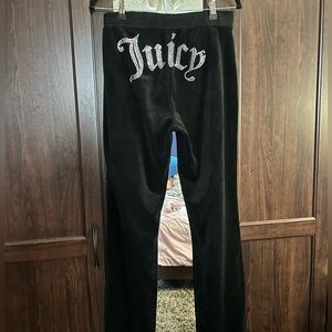 Juicy black velour sweats